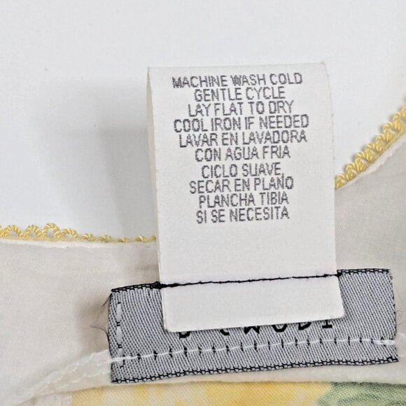 B. Smart Fit & Flare Dress Yellow Rose Sz 11/12 Sleeveless Scoop Neck Scalloped - Picture 12 of 12